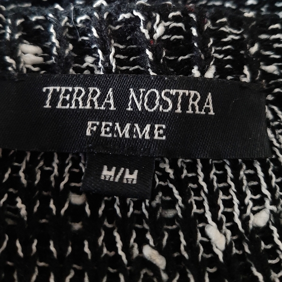 TERRA NOSTRA - Light knit sweater - Black and white - Size: M - Picture 7 of 9